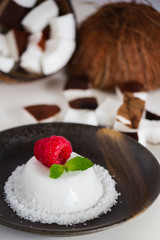 Homemade Coconut Panna Cotta