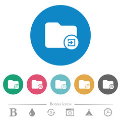 Import directory flat round icons