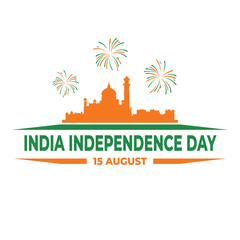 Naklejka premium India Happy Independence Day