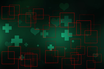 2D illustration medical structure background