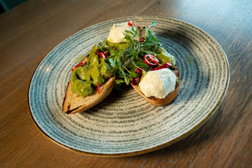 Avocado and poached egg