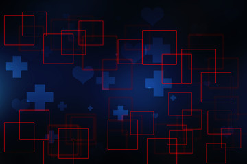 2D illustration medical structure background
