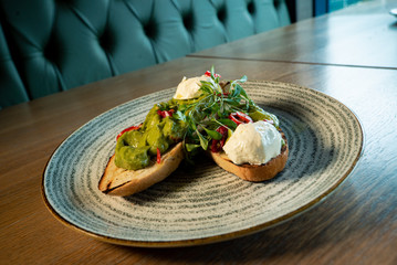 Avocado and poached egg