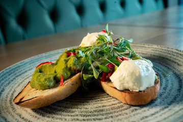 Avocado and poached egg