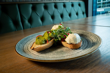 Avocado and poached egg