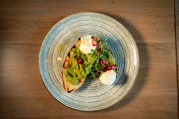 Avocado and poached egg