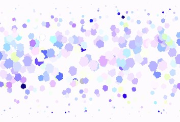 Light Multicolor vector pattern with random forms.