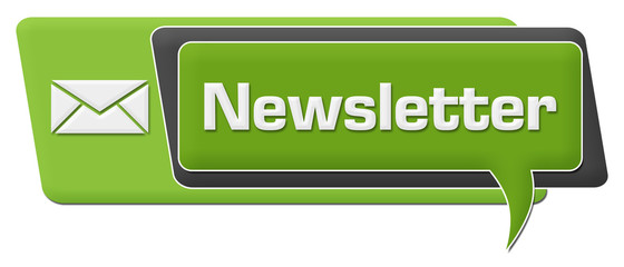 Newsletter Green Grey Comment Symbol Horizontal 
