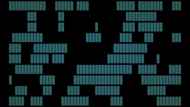 Motion square movement basically retro digital style for voice equalizer with 3d rendering.