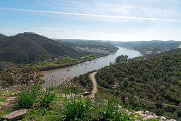 Panoramic view from the old castle of Alcoutim