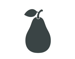 Pear icon. Pear fruit isolated vector design. 