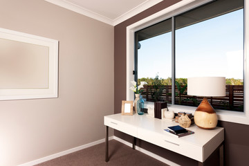 A bright workroom in a luxury house