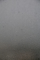 Water vapor on the window glass