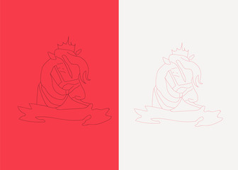 Vector horse silhouette view side for retro logos, emblems, badges, labels template vintage design element.stylish horse heads for stable, farm, race logo design with line art .vector for t shirt 