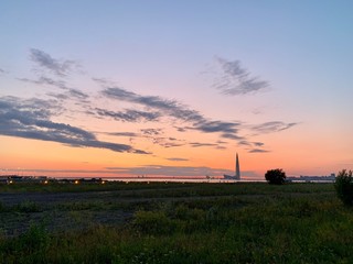 Obraz premium sunrise over the river