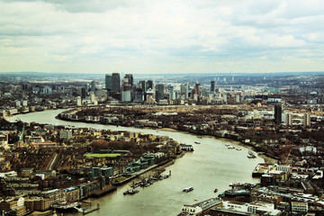Obraz premium An aerial view of London