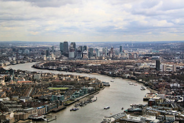 Fototapeta premium An aerial view of London