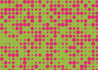 Abstract Color Halftone Dots generative art background illustration