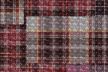 Seamless plaid pattern in stripes.Tartan pattern. Checkered texture for clothing fabric prints, web design, home textile. Seamless.Geometric pattern - Ekose. İllüstrasyon