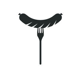 Sausage icon. Sausage vector design. 