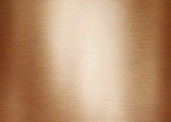 Gold or brass brushed metal background or texture