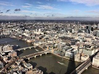 An aerial view of London