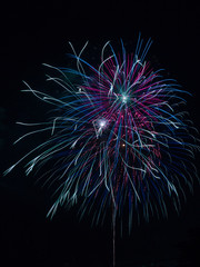 夜空に浮かぶ花火