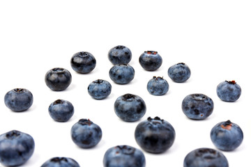 Blueberry isolated. Blueberry on white background. Bilberry. Clipping path.