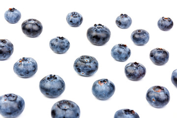 Blueberry isolated. Blueberry on white background. Bilberry. Clipping path.