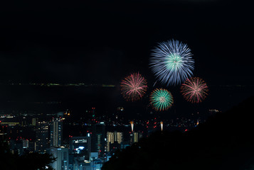 夜空に浮かぶ花火
