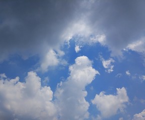 blue sky with clouds