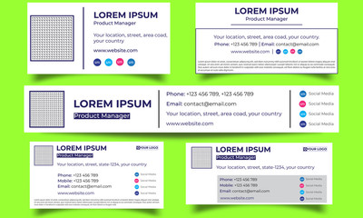 Minimalist Professional Email Signature.  5 types of Email  Signature