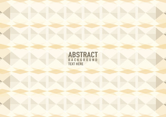 Polygon abstract on soft brown background. Light brown vector shining triangular pattern. An elegant bright illustration. The triangular pattern for your business design.