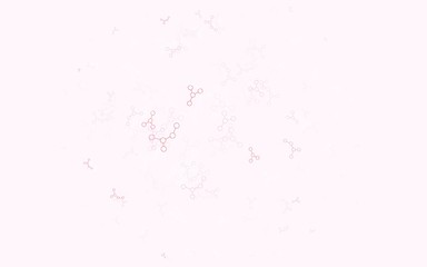 Light Red vector template with artificial intelligence structure.