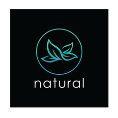 Fototapeta premium image design exotic logo natural beauty care