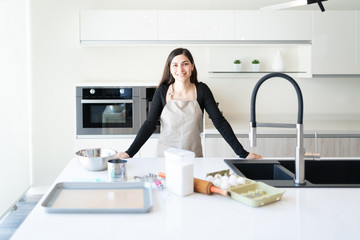 Woman Preparing Food At Home