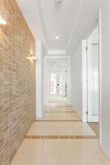 A luxury corridor in the modern house