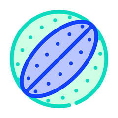 chewing ball for dog color icon vector illustration