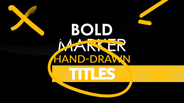 Bold Marker Hand Drawn Titles