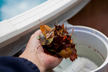 Clogged pool water filter