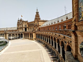 Fototapeta na wymiar plaza de espana seville spain