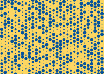 Abstract Color Halftone Dots generative art background illustration