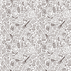 cleaning tools - seamless background
