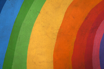 Obraz premium background in bright rainbow colors. Colorful smooth banner template.Rainbow color stripes symbol of LGBT gay Pride.