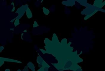 Light Blue, Yellow vector template with chaotic shapes.