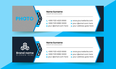 latest modern email signature template design.
