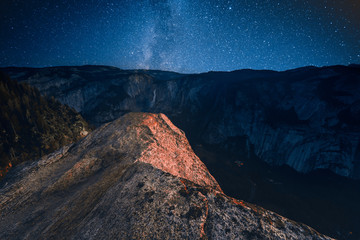 Fototapeta na wymiar Nature Portrait of Mountains | Milky Way