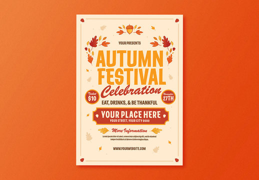 Autumn Festival Flyer Layout