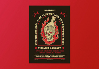 Thriller Concert Flyer Layout