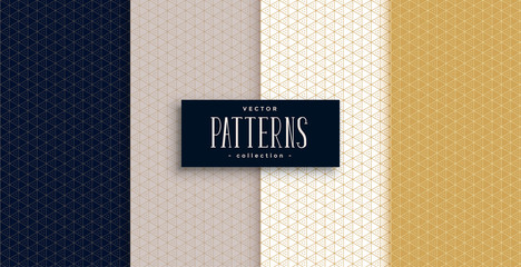 small triangles geometric patterns set in premium colors